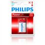 Batéria Philips PowerAlkaline 9V 6LR61 ph9VPL