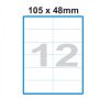 Etikety A4 Print 105x48mm (12) SO105048