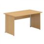 Stôl kancelársky 102 800x1400x25 AL eloxovaný prírodný LTD BK358 Buk