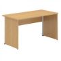 Stôl kancelársky 106 700x1400x25 AL eloxovaný prírodný LTD OR729 Orech
