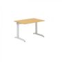 Stôl kancelársky 301 Doska pravouhlá 800x1200x25 RAL9022 LTD R5413 Divoká hruška
