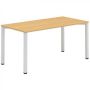 Stôl kancelársky 203 Doska pravouhlá 800x1600x25 RAL9022 LTD OR729 Orech