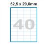 Etikety A4 Print 52,5x29,6mm (40) SO052029