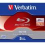 BD-RE Verbatim SL 25GB 1x-2x Jewel Case ve43615
