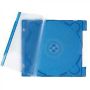 Závesný obal transparentný modrý na CD/DVD - 10ks