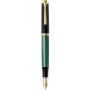 Souverän M800 atramentové plniace pero, čierno-zelené, šírka hrotu M (medium)