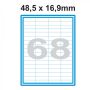 Etikety A4 Print 48,5x16,9mm (68) SO048016