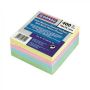 Blok kocka samolepiaca pastelové farby 76x76mm