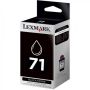 Toner Lexmark ink 15MX971E, #71+, black, 260s