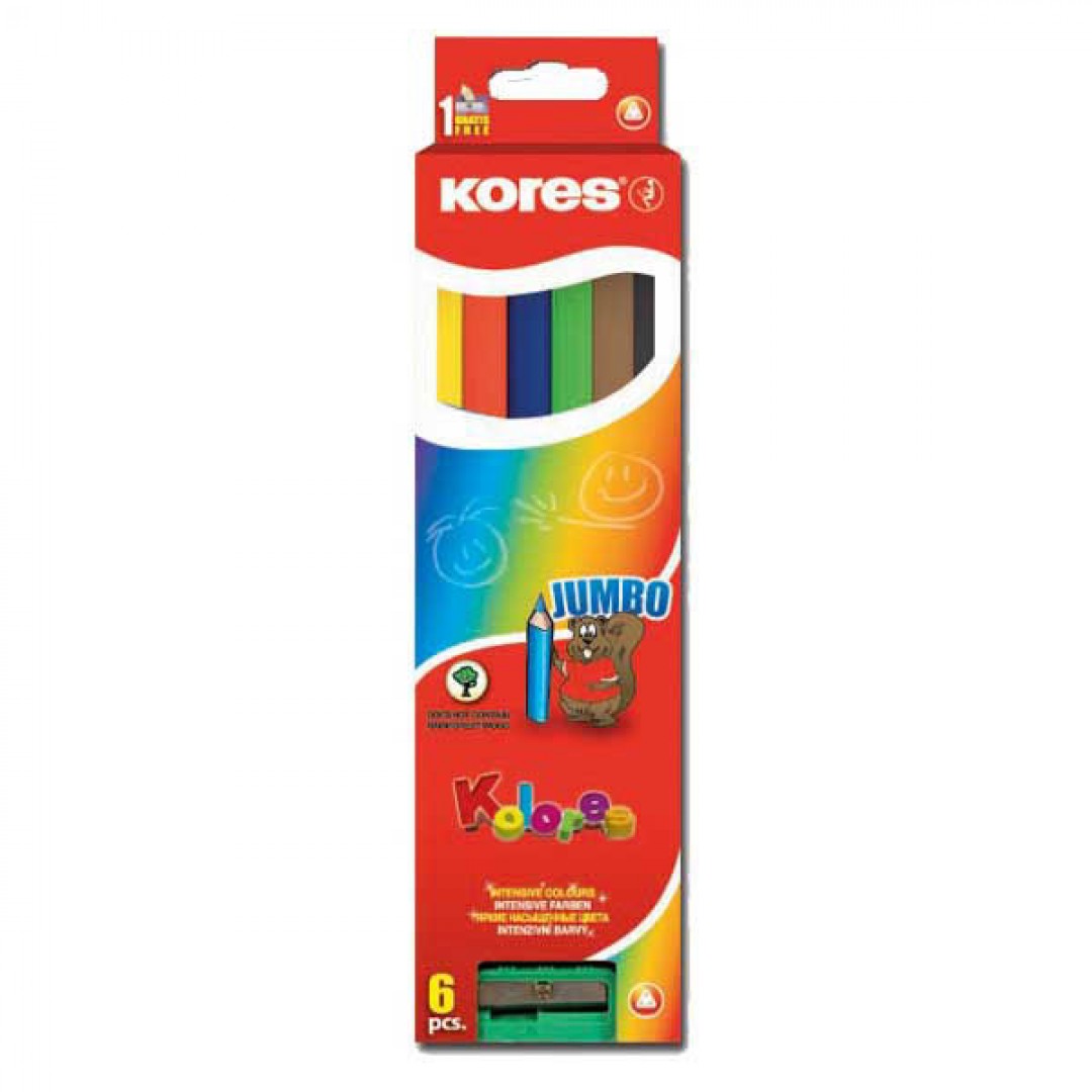 Цветные карандаши 6. Kores Kromas 6 цветов трехгранные карандаши. Цветные карандаши трехгранные 6 цветов. Kores Jumbo 12 цветов Jumbo. Цветные карандаши Kores 48 цветов.