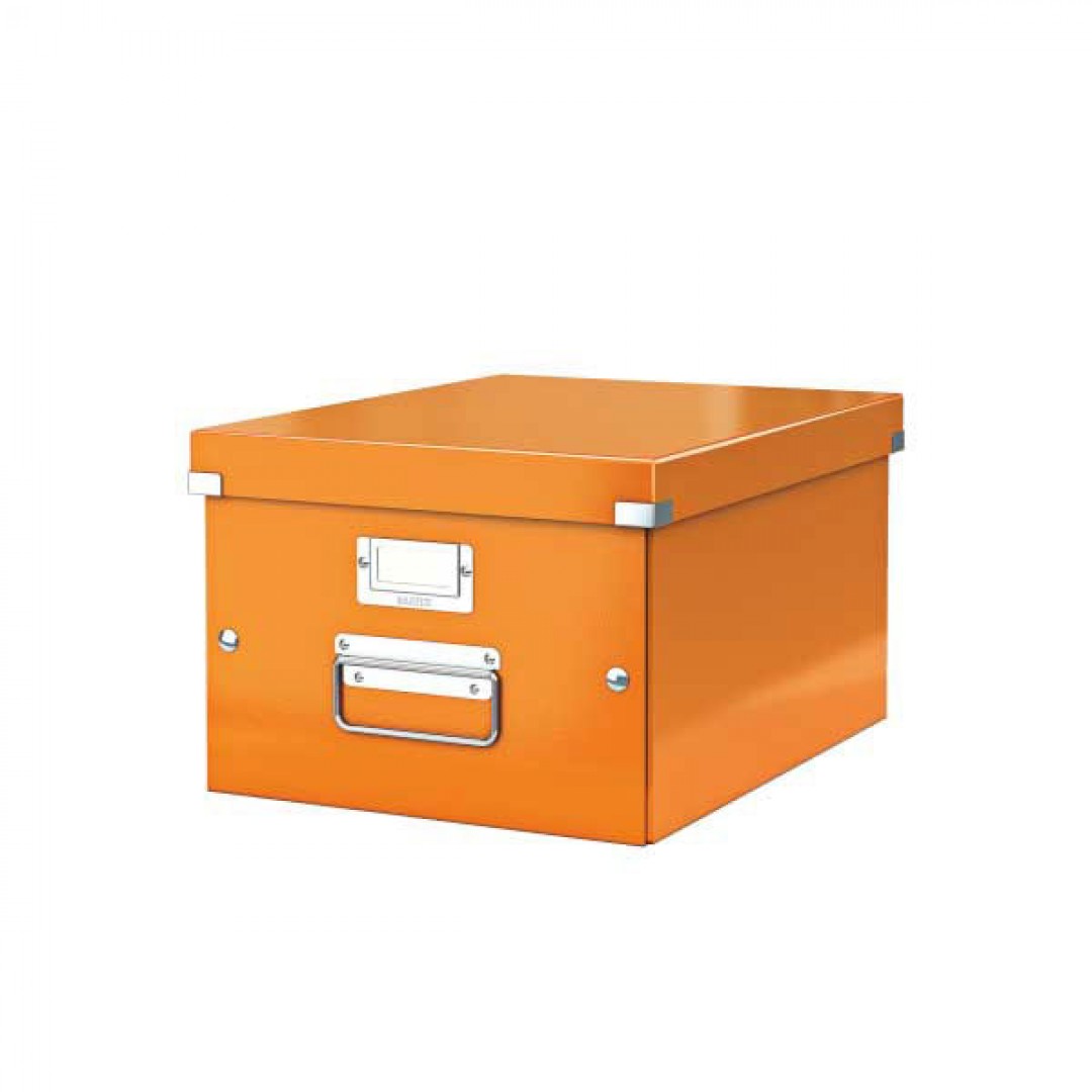 Univerzálny box Click-N-Store A4 stredný oranžový