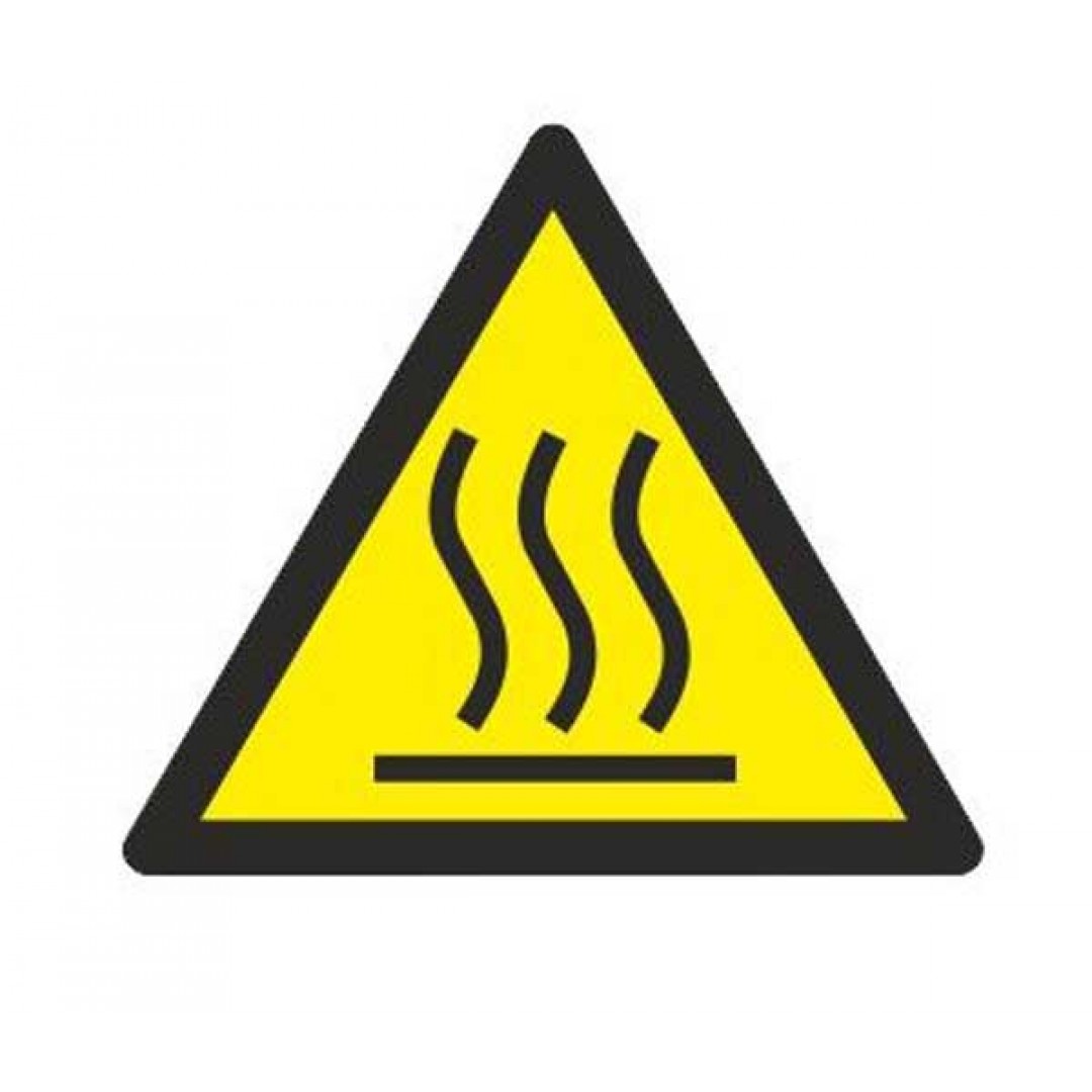 Etiketa informačná Pozor, nebezpečne horúci povrch samolepiaca A5